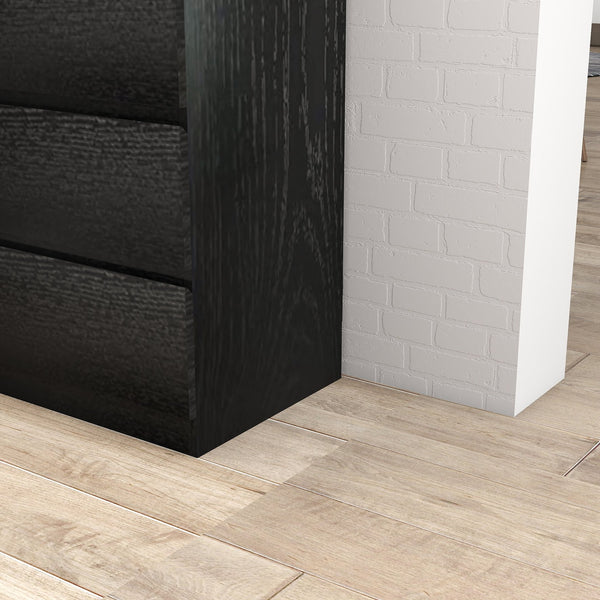 English Elm 4 Drawer Dresser Modern Black 31.5" Handle-Free Chest - 4 Spacious Drawers, Sleek Durable Storage Organizer W3151P288870