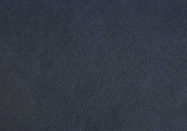 English Elm Ottoman, 14" Round Blue Plush Pouf with Gold Hairpin Legs — Versatile Footrest, Seat & Accent Piece B2710P220008