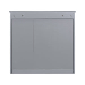 English Elm 30'' Modern Bathroom Vanity Set With Mirror, Stylish Freestanding Cabinet, Ample Storage & Sink SW000127AAE-1