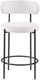 Beacon Cream Boucle Fabric Stool 877Cream-C Meridian Furniture