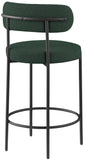 Beacon Green Boucle Fabric Stool 877Green-C Meridian Furniture