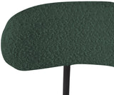 Beacon Green Boucle Fabric Stool 877Green-C Meridian Furniture