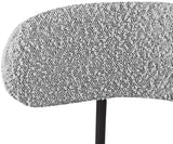 Beacon Grey Boucle Fabric Stool 877Grey-C Meridian Furniture