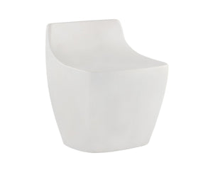 Sunpan LEDGER Stool - Contemporary Sculptural Design for Modern Homes, Ergonomic Comfort & Versatile Style 109275