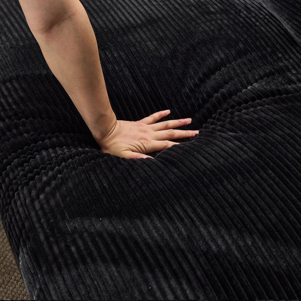 English Elm 99*69" Modular Sectional Sofa Set - Modern Minimalist L-Shape Couch With Soft Upholstery & No Assembly W1829S00061