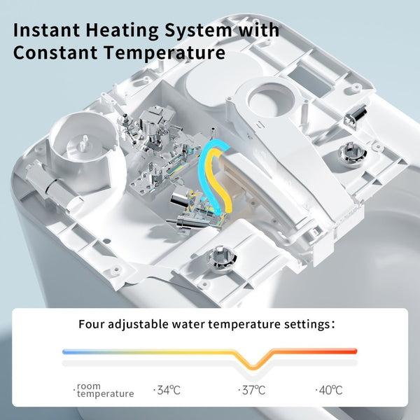 English Elm E40 Smart Toilet Bidet Combo with Heated Seat Auto Flush and Hands Free Spa Bath W3402P442697