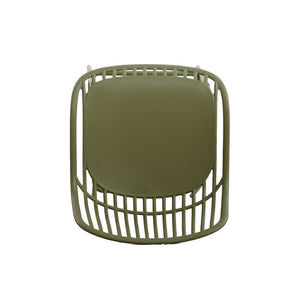 English Elm Benson Outdoor Stackable Barstools Set of 2 Uv Resistant Plastic Metal Patio Seating N776P390482G