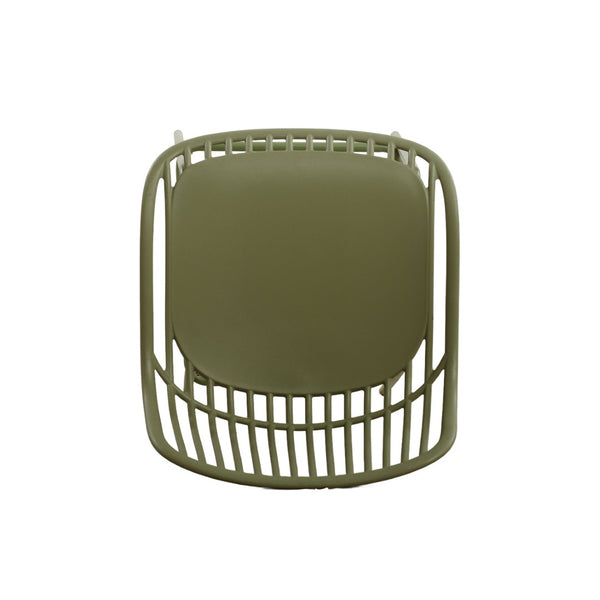 English Elm Benson Outdoor Stackable Barstools Set of 2 Uv Resistant Plastic Metal Patio Seating N776P390482G