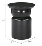 Colombo Side Table Black 109924 Zuo Modern