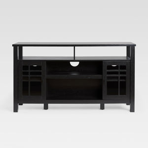 58" 2-Door Transitional Sideboard Black HTTD5DBL2 Walker Edison