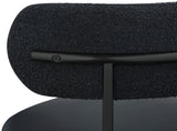 Beacon Black Vegan Leather Seat Stool 878Black-C Meridian Furniture