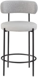 Beacon Taupe Vegan Leather Seat Stool 878Taupe-C Meridian Furniture