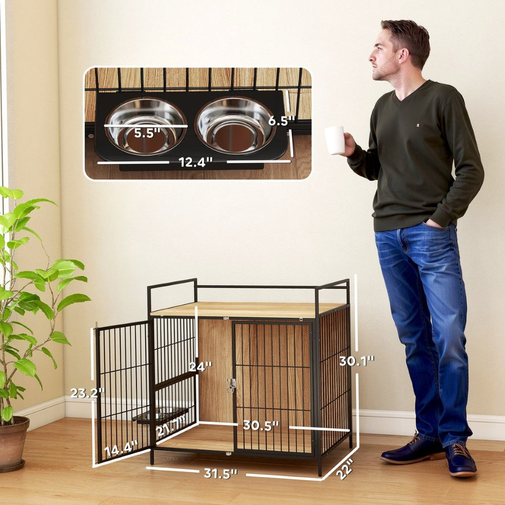 English Elm Pet Hamster Enclosure with Acrylic Panels Lockable Top Mdf Frame and Enrichment Accessories T3971P406359