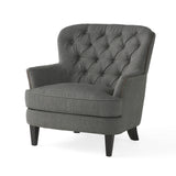 Christopher Knight Home® - Noble House - Tafton Fabric Club Chair and Ottoman