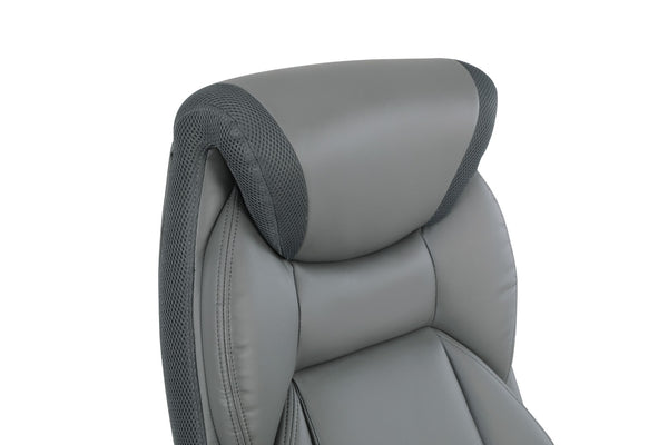 OSP Home Furnishings Exec Bonded Leather Office Chair with Lumbar Support Padded Arms and Ergonomic Tilt ECH17057-EC42