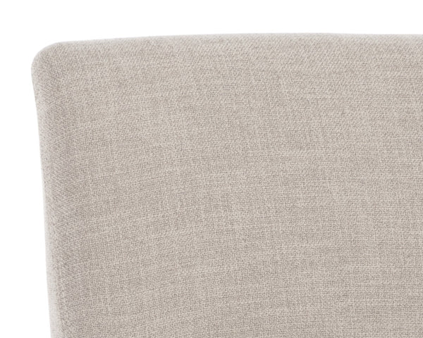 Sunpan ROSINE Counter Stool - Effie Flax Upholstered Design with Solid Birch Legs for Modern Comfort & Style 108584