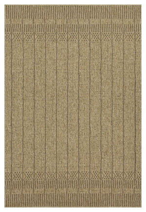 English Elm Earth Jute/Mocha Indoor/Outdoor Area Rug 5'3" X 7'3" - Durable, Stylish, Kid & Pet-Friendly Design B186P198836