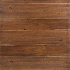 English Elm Walnut 5pc Counter Height Dining Set with Square Table & 4 Slat-Back Chairs, Transitional Style, Easy Assembly B2741P381504