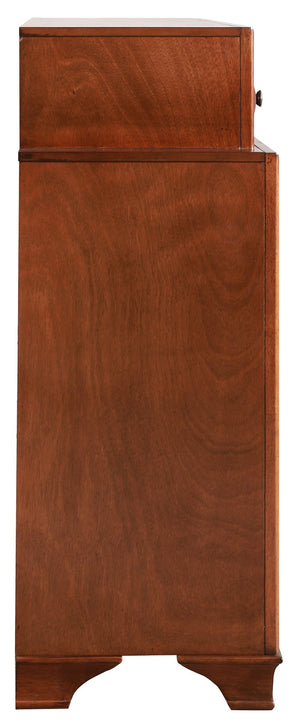 English Elm LaVita Solid Hardwood 10-Drawer Dresser with Jewelry Drawers, Durable Oak Finish, Spacious Storage Oak 42 L x 69 W x 20 H B078108496