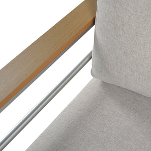 English Elm Christopher Knight Home® - Cora Outdoor Aluminum Club Chairs Set Of 2 - Stylish Silver Frame With Beige Cushions For Comfort N775P210695S-S2