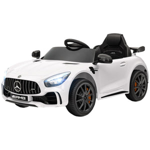 English Elm Qaba 12v Toddler Electric Motorcycle with Twist Throttle Rear Suspension Training Wheels White W2225P249900