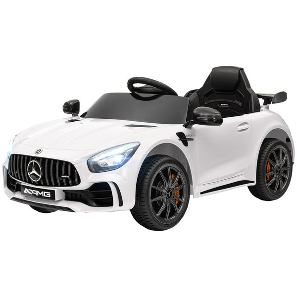 English Elm Qaba 12v Toddler Electric Motorcycle with Twist Throttle Rear Suspension Training Wheels White W2225P249900