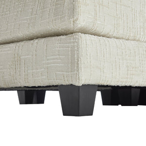 English Elm United Cozy Two-Seat Chenille Sofa With Detachable Armrests, Footstools, And Side Pockets For Comfort P2 W1568S00137-GIGA