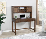 OSP Home Furnishings Baton Rouge Hutch Brushed Walnut