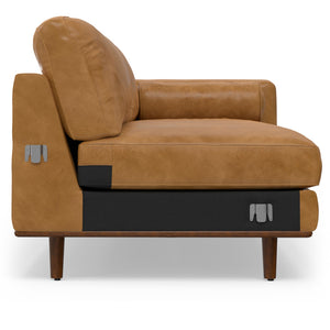English Elm Morrison Left Sectional Sofa - Mid-Century Modern Design In Sienna Kind Leather For Ultimate Comfort B136P199281