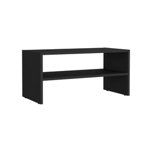 English Elm Basic 23" Wide 2-tier shelf Stackable Shoe Rack — Space-Saving Organizer for Closets, Entryways, Easy Assembly Black 33 L x 19 W x 4 H B200P235832