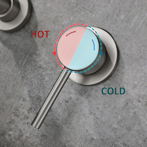 English Elm Wall Mount Faucet For Modern Bathrooms – Sleek Brushed Nickel Design With Brass Valve Included! T3177P269103-GIGA