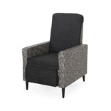 Christopher Knight Home® - Noble House - Murdock Outdoor Wicker Recliner, Mixed Black And Dark Gray