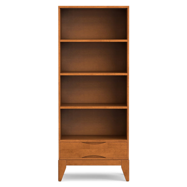English Elm Harper - Mid-Century Modern Bookcase With Adjustable Shelves & Drawer For Stylish Storage Solutions B136P158716