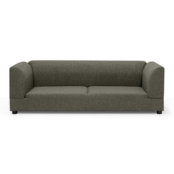 English Elm Comfortable Linen Upholstered Pet Sofa with Backrest and Armrests for Large Dogs Dark Gray W487P430320