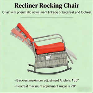 English Elm Outdoor Swivel Patio Chairs Set of 2 Handwoven Pe Rattan Steel Frame 360 Rotate T3971P444735