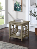 OSP Home Furnishings Cambridge Side Table Bone Finish