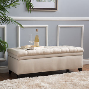 English Elm Juliana Rectangular Storage Ottoman Upholstered Lift Top for Living Room Seating 57741.00