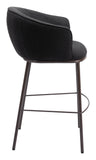 Essen Barstool Black & Bronze 109810 Zuo Modern