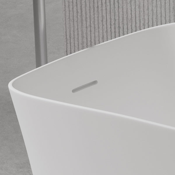 English Elm 51" Freestanding Solid Surface Soaking Tub Deep Basin Matte Finish Spa Bath W2704P188410