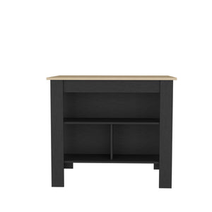 English Elm Cortes Kitchen Island With 2-Tier Shelf – Spacious 40" Worktop, Stylish Storage & Seating Options B200P235839