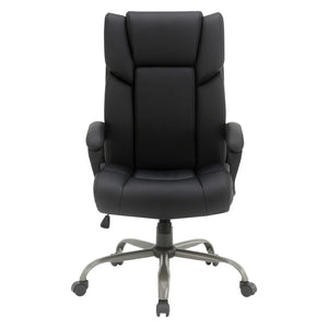 OSP Home Furnishings Execuative High Back Faux Leather Office Chair with Lumbar Support and Pneumatic Lift High-Back Black FL14570-U6