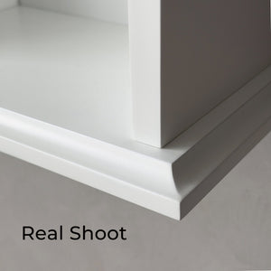 English Elm Upgraded Wall Mounted Bathroom Cabinet Mdf Soft Close Over Toilet Organizer White T3785P356593