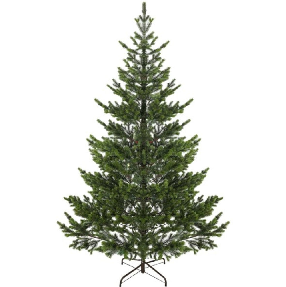 English Elm 6.5ft Artificial Cedar Tree with Pe Needles and Steel Base for Indoor Holiday Decor T3971P419248