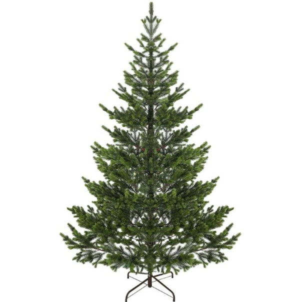 English Elm 6.5ft Artificial Cedar Tree with Pe Needles and Steel Base for Indoor Holiday Decor T3971P419248
