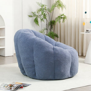 English Elm Bean Bag Lounge Chair Faux Fur Memory Foam Fill Ergonomic Armrests for Adults W2200P302149