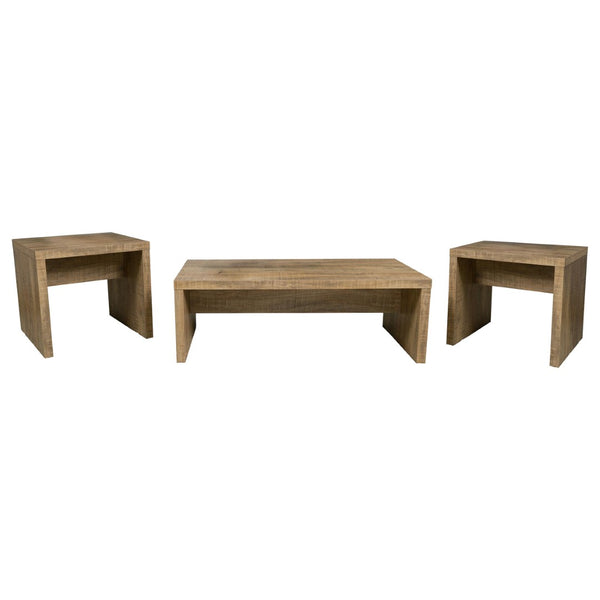 English Elm Fletcher Gloss White Lacquer Coffee and End Table Set for Modern Living Rooms B062S01636