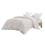 N Natori Cocoon Casual Quilt Top Euro Sham NS11-3657 White