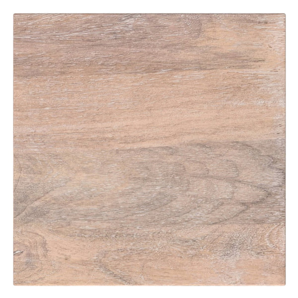 English Elm Sutton Solid Mango Wood Side Table Cerused Grain Finish Geometric Contemporary Design B136P419900