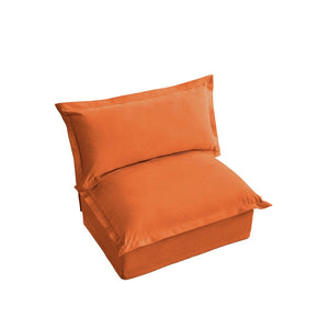 English Elm Koala Armless Chenille Sofa Deep Seat High Back Wrap Pillow Living Room Couch W3041P281160