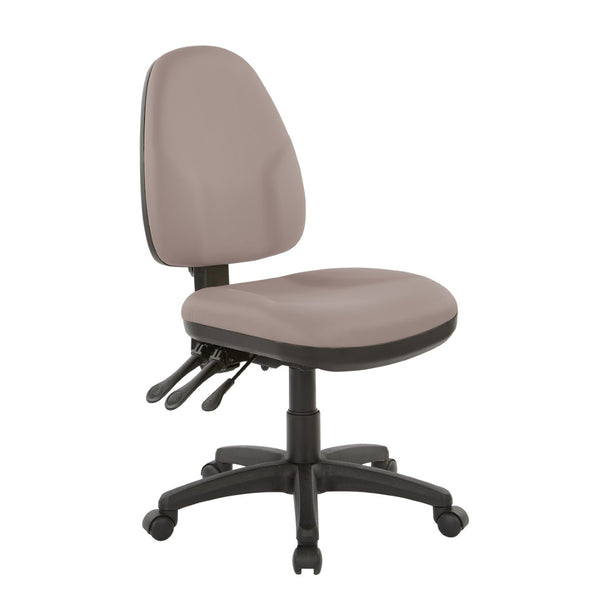 OSP Home Furnishings Dual Function Ergonomic Office Chair with Lumbar Support and Pneumatic Height Control 36420-R103